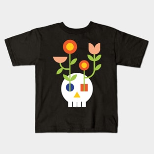 FLOWERS LIFE AND DEATH Kids T-Shirt